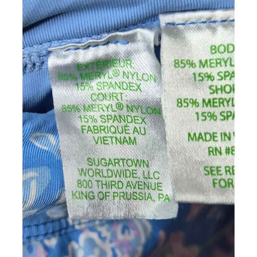 Lilly Pulitzer Taye Luxletic Skort M Medium Sea What I Sea Starfish Golf Tennis.